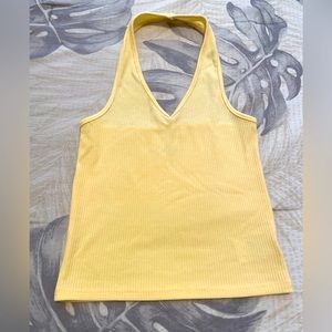 American Eagle Yellow Halter Top